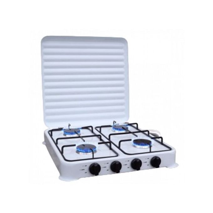 Starlux 4 Gas Burner Table Top Cooker + Pipe + 6kg Regulator + Tightener